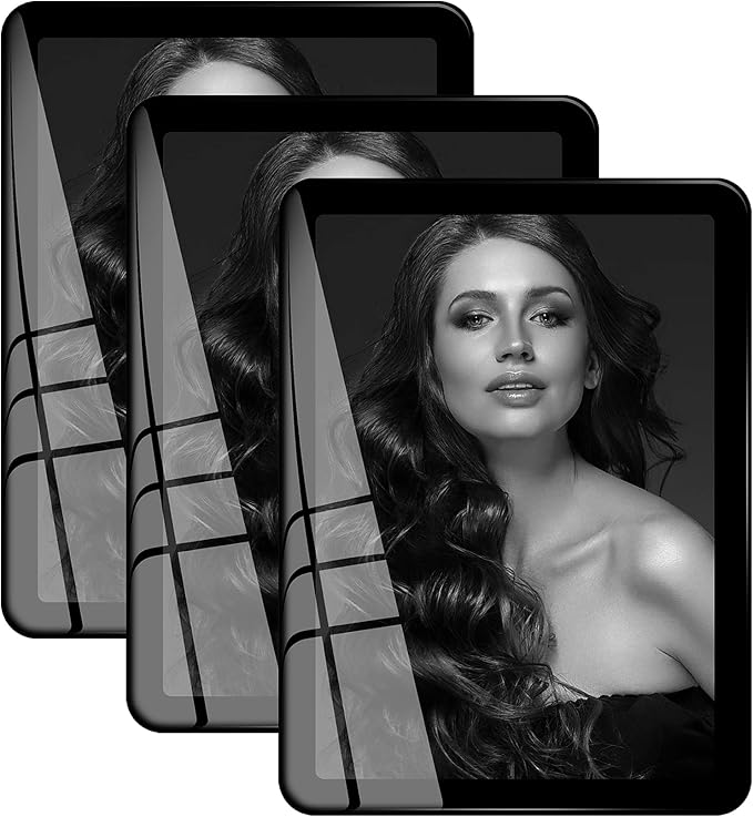 Bluesun 5x7 Picture Frames 3 Packs,Vertical & Horizontal Wall & Tabletop | 5×7 Black Photo Frames Set of 3 with Tempered Glass & Rounded Corners, 7x5 Frames for Home Office Families & Friends