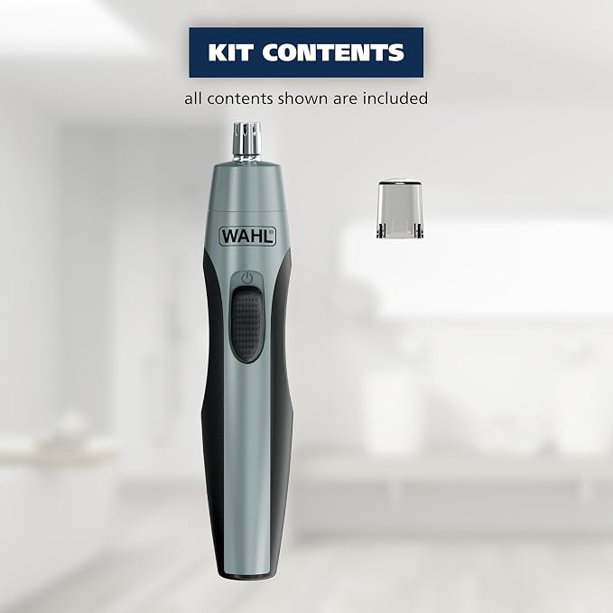 Wahl Clipper Battery Operated, Precision Ear and Nose Hair Trimmer for Men, Hygienic Nose Trimmer with Rinseable Blade for Easy Cleaning, Perfect for Travel – Model 3026462 (Pack of 12)