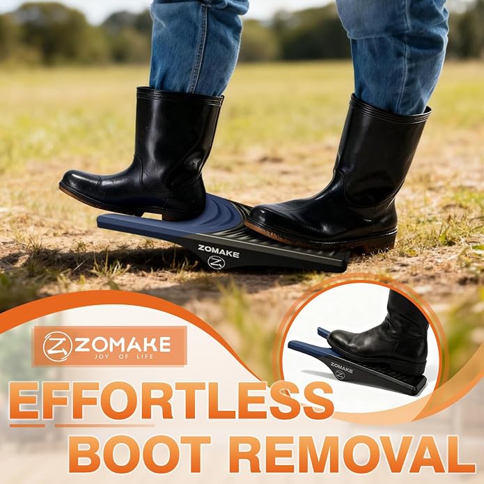 ZOMAKE Boot Jack, Boot Remover for Cowboy Boots | Boot Puller Take Off Helper Portable Bootjack Puller for Men Women, Durable Plastic, Shoe Protection, No Bend Over