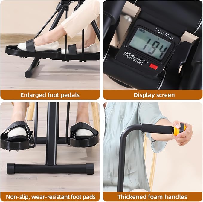 Arm and Leg Exercise Pedal Machine for Seniors, Seated Rehabilitation Bike for Physical Therapy, Elderly Stroke Recovery & Mobility Training Equipment