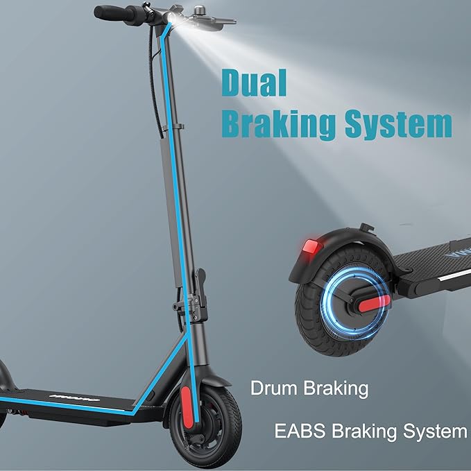 Caroma Electric Scooter with Seat Option,500/350W Motor Up to 25/20 Miles Range & 25/20 MPH Speed,9" Tires,Adjustable Electric Scooter for Adults,Foldable Commuting