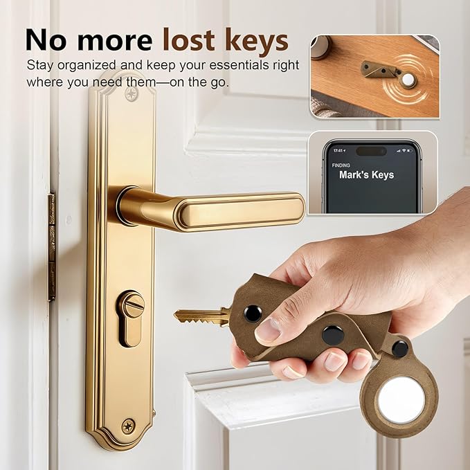 Key Organizer for Men Compact Key Holder Minimalist Key Case Metal Key Chain Key Holder for Keychain Secures 2-5 Keys