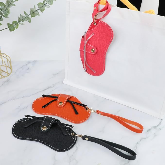 Double Eyeglass Case Soft Dual Glasses Case for Women Men Travel Squeeze Top Sunglasses Cases Eyeglasses Pouch