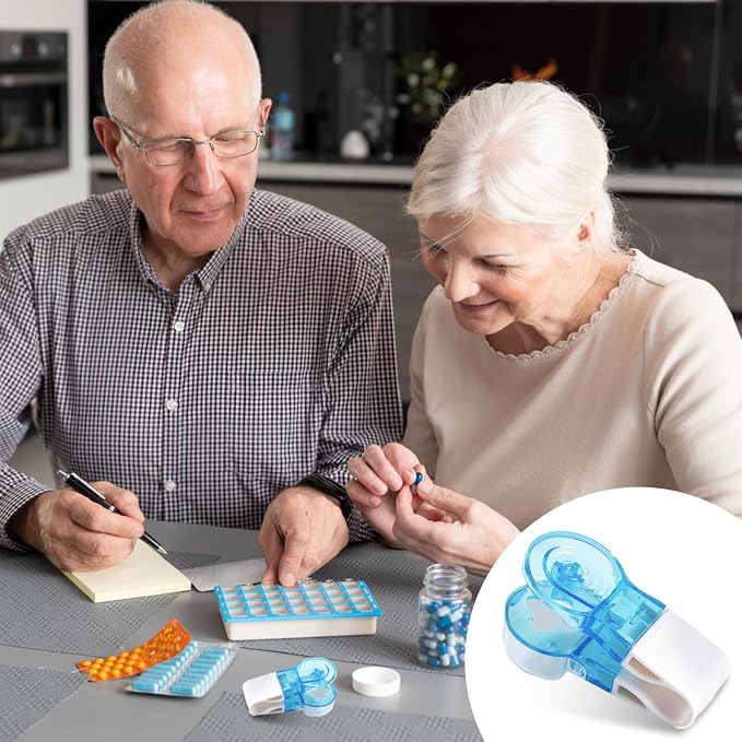 Portable Pill Taker 2 Pack Pill Popper for Blister Packs Pills Opener Tool for Nurses Household Gadgets Pills Punchers