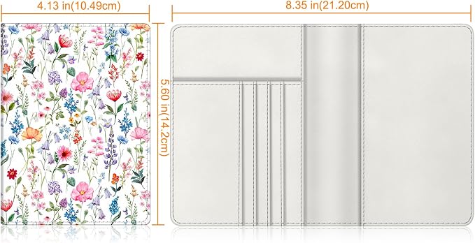 FINTIE Passport Holder, Slim Travel Wallet RFID Blocking Card Case Cover | Passport Cover Protector Essentials with Credit Card Slots, For Women/Men