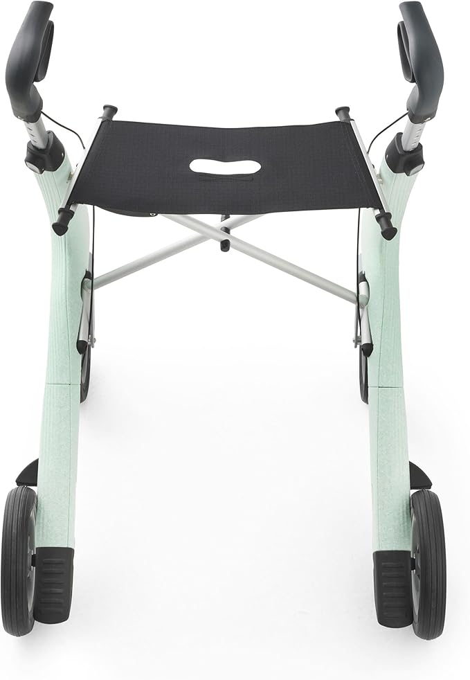 byACRE Nordic Pioneer - Versatile Lightweight Aluminium Rollator - Only 5.9 kg/for Indoor & Outdoor/Easy Folding with Integrated Seat (Glacier Green)