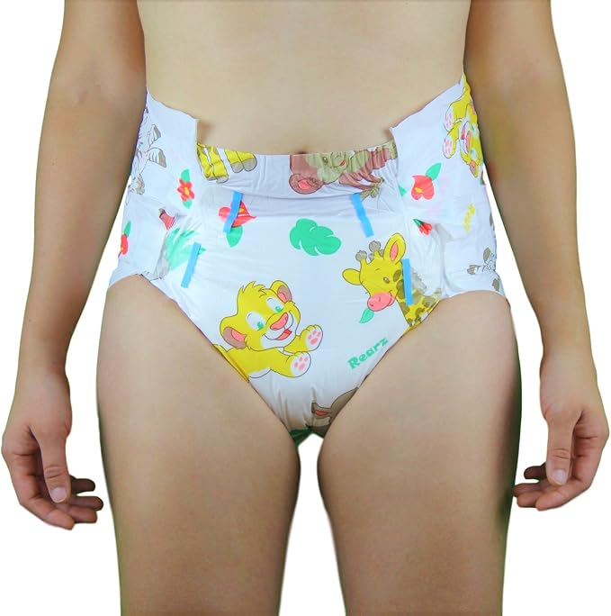 Rearz - Mega Safari - 11,000ml Adult Printed Diapers (Sample 2 Pack) (Small)