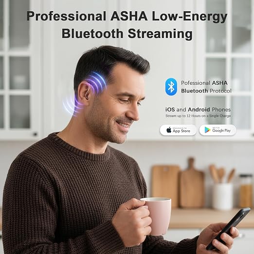 BlaidsX Neuro Hearing Aids, Bluetooth Rechargeable OTC Hearing Aids for Seniors and Adults, Mobile App Hearing Test Audiogram & Noise Cancellation, Dual Mic & 32 DSP Channels | USA-Designed