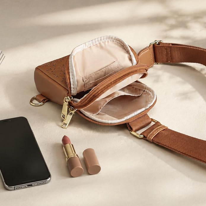 Lightweight Small Crossbody Sling Bag for Women | Mini Travel Purse,Multi-pocket with Card Slots,Durable Vegan Leather,Everyday Carry