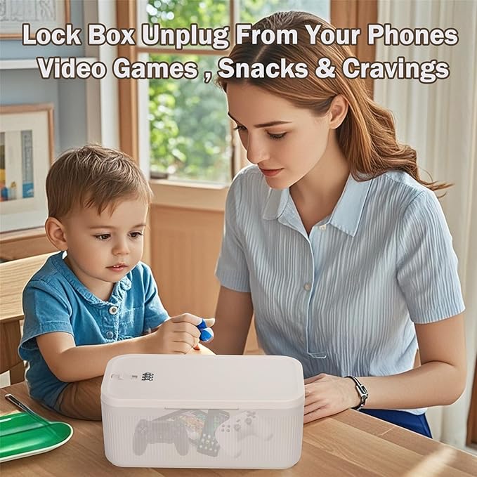 Medicine Lock Box with Combination Lock, 2L Lockable Storage Box for Medication, Pills & First Aid Supplies, Box with Lock for Home, Fridge, Dorm, Office, Snacks, Phones