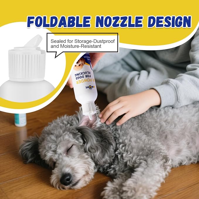 Dog Ear Powder for Hair Removal & Easy Grooming | Grip Powder Helps Enhance Grip During Ear Hair Plucking for Poodles | Doodles & Other Dog Breeds