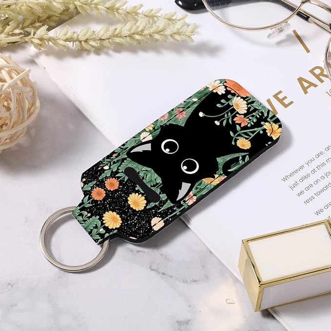 Chapstick Holder Keychain Lip Balm Holder with Clip