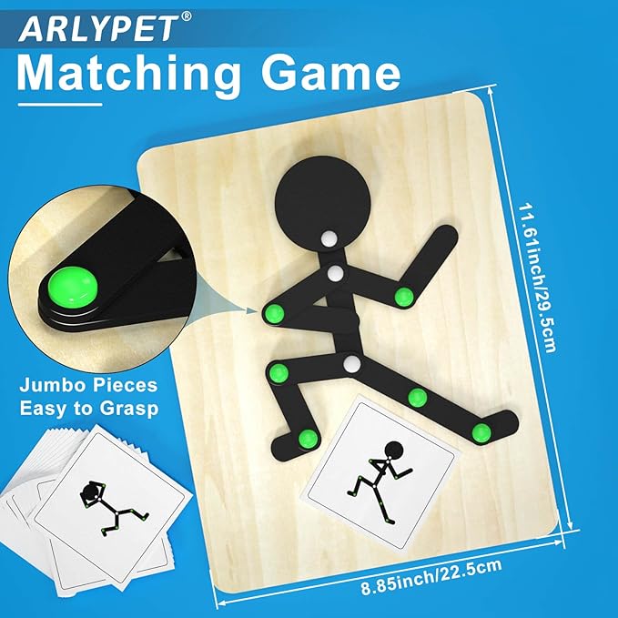 Matching Game for Adults with Dementia Activities, Dementia Activities for Seniors, Alzheimers Products for Elderly, Busy Boxes for Dementia Patients, Gift for Patients in Nursing Home