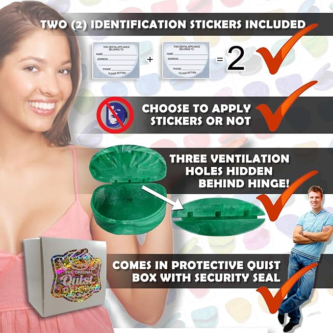 QUIST (TM) FarOut - Orthodontic Retainer Case (Red Steel)