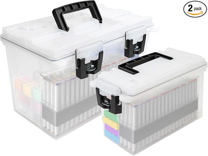 Sheffield Ammo Box Made in USA, Stackable Lockable Ammo Storage Box, Frost | XL & Standard Lockable Storage Box, Water & Dust Resistant Dry Box, Secures Hunting Gear, Gun Accessories, Supplies, Bullets