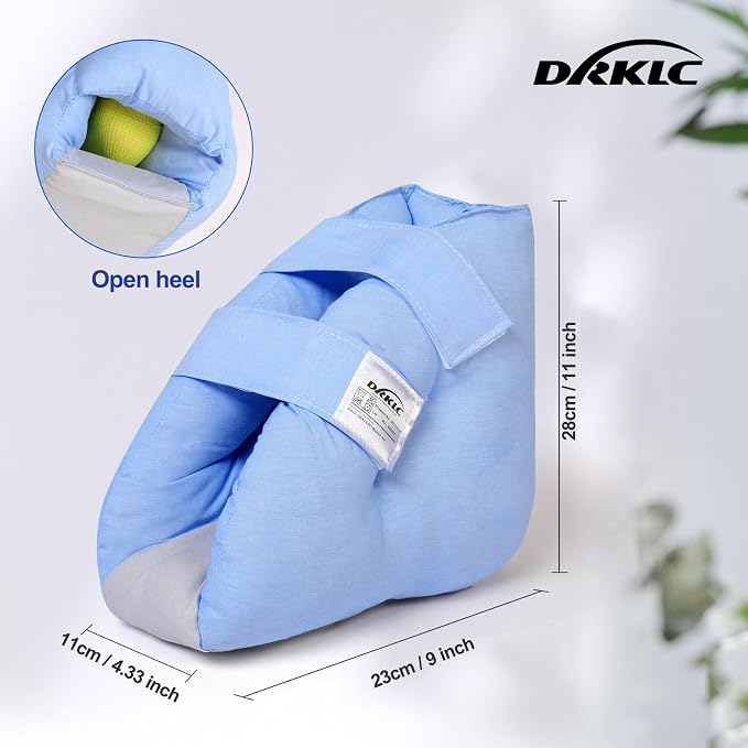 Heel Protector for Pressure Sores, Adjustable Heel Cushion Boot for Elderly Bedridden, Foot Support Pillow for Surgery Recovery, Ankle Pressure Ulcer Pad for Bed & Wheelchairs