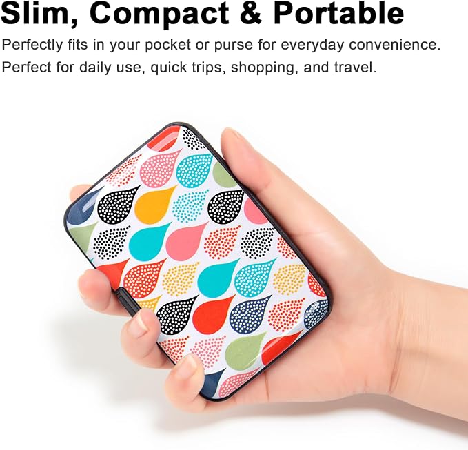 Credit Card Holder Small RFID Blocking Wallet Business Metal Slim Mini Aluminum Hard Case for Women Men