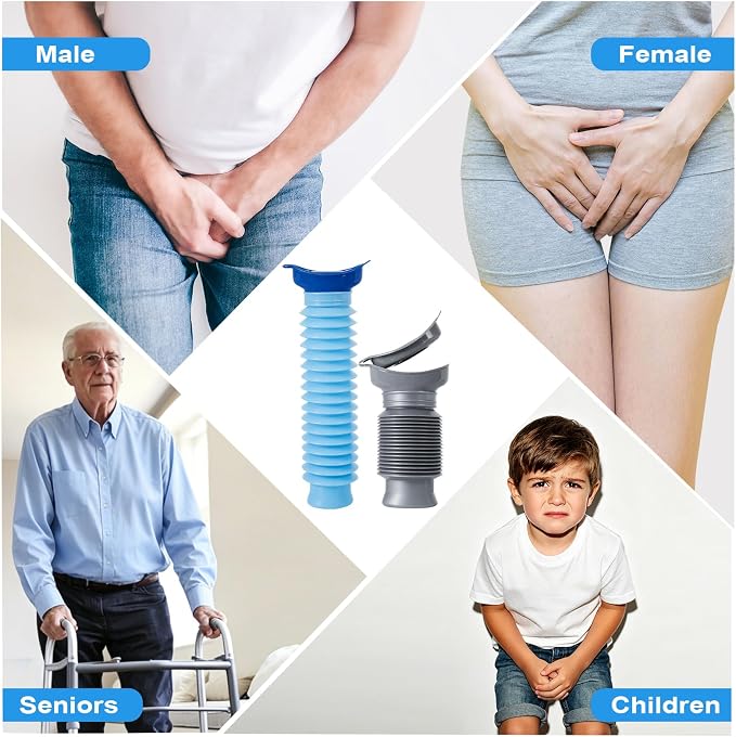 Pee Bottles for Men,Portable Urinal for Men,Collapsible Urine Bottle 750ML | Car Urinals for Men and Women,Emergency Urinal Bottle Shrinkable Pocket Toilet for Travel,Camping,Traffic Jam,Road Trips