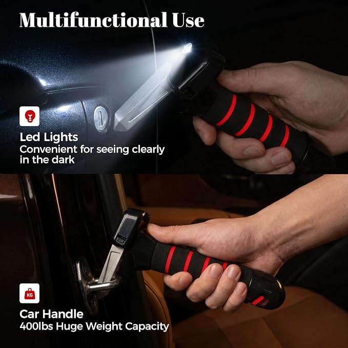 Car Door Handle for Elderly Mobility Car Handle Assist | Multifunction Automotive Grab Handles Car Cane for Seniors and Handicapped