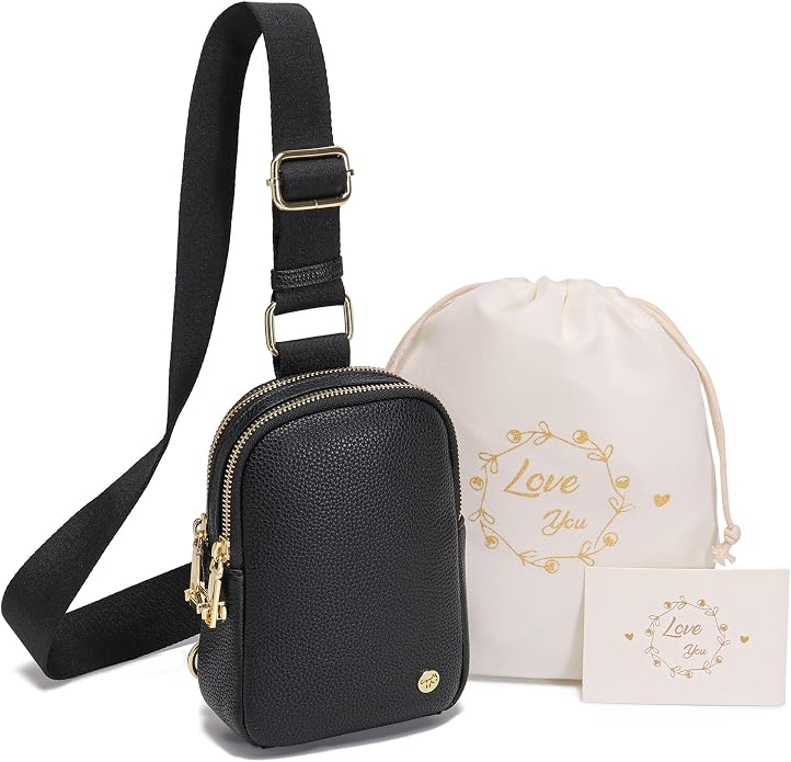 Anti Theft Crossbody Bag for Women, Small RFID Blocking Sling Purse with Zipper Lock for Travel, Vegan Leather