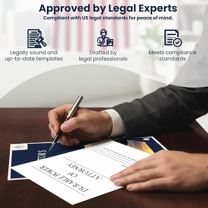 Estate Planning Kit with Digital Access – Last Will and Testament Kit, Living Will, Durable Power of Attorney & Medical Directive - Attorney Approved Forms, Valid in 50 States