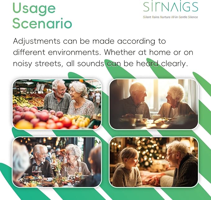 OTC Hearing Aids for Seniors Rechargeable - Portable Power for Days, Noise Reduction & Comfort Fit with Magnetic Case for Clear Conversations