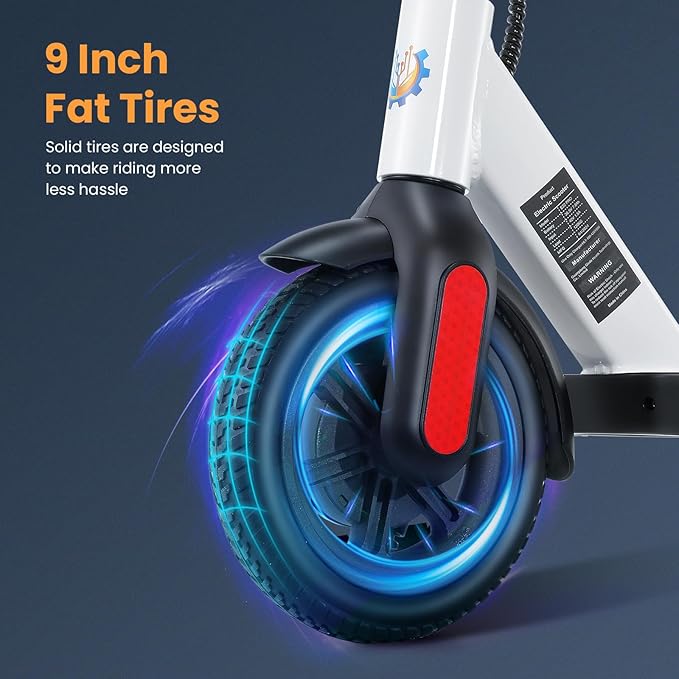 Caroma Electric Scooter with Seat Option,500/350W Motor Up to 25/20 Miles Range & 25/20 MPH Speed,9" Tires,Adjustable Electric Scooter for Adults,Foldable Commuting