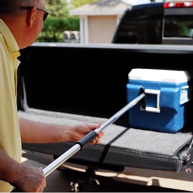 Telescoping Cargo Tool, Heavy-Duty Grabber Reacher | Extendable Cargo Retriever for Truck Beds, RVs, Boats and More