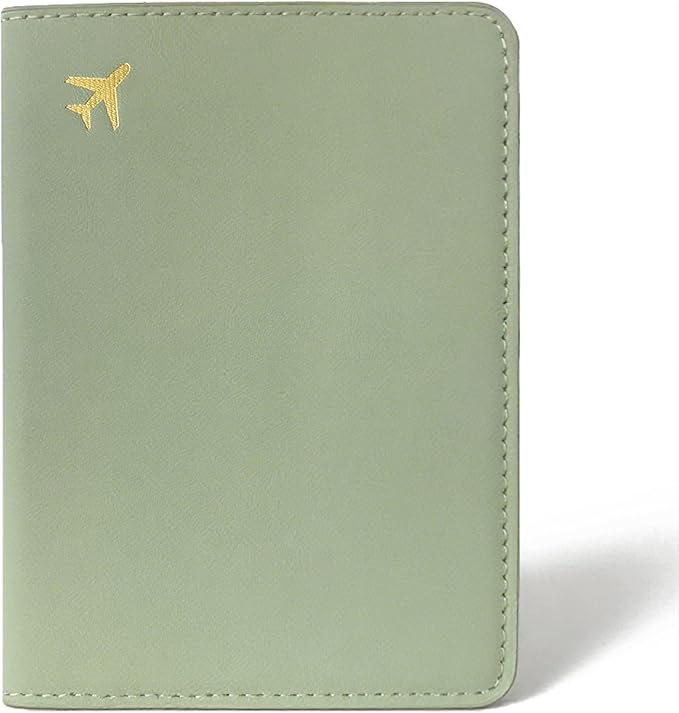 Passport Holder for Travel, RFID Blocking Waterproof PU Leather Travel Passport Cover Case Wallet