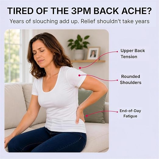 Fit Geno Back Brace Posture Corrector for Women and Men, Shoulder Straightener, Adjustable Full Back Support, Upper and Lower Back Pain Relief - Scoliosis, Hunchback, Spine Corrector (XL, Plus Size)