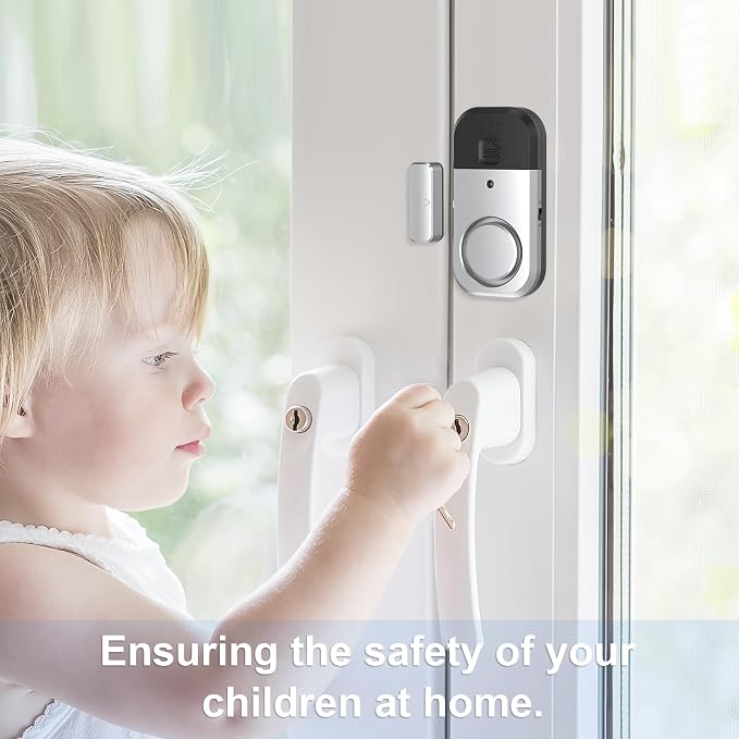 Door Window Alarm Sensors - Door Alarms for Kids Safety, Door Alarms for Home Security, for Home, Office, Store, Garage, Dorm Room, Apartment, RV, 8 Pack
