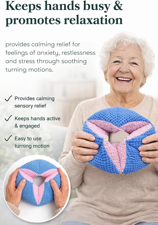 TOPBOMED Tactile Sensory Pillow for Alzheimer Dementia,Alzheimers Fidget Toy,Alzheimers Products for Elderly
