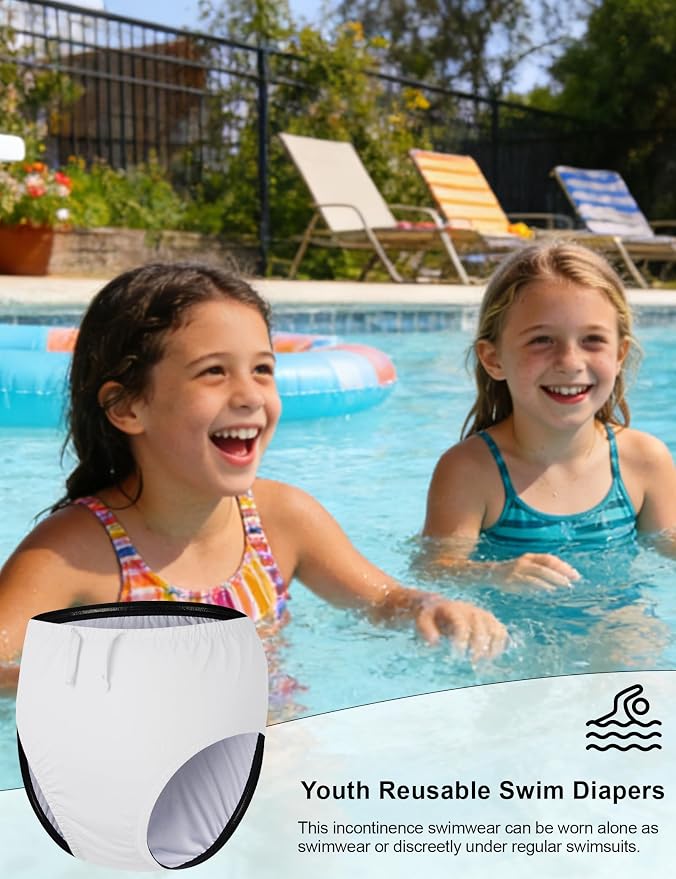 Special Needs Reusable Swim Diapers - Waterproof, Leakproof, Unisex