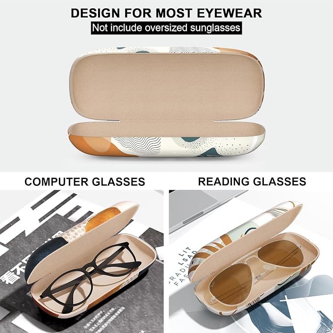 Eyeglasses Case, Hard Shell Protective Case for Glasses, Unisex for Women Men