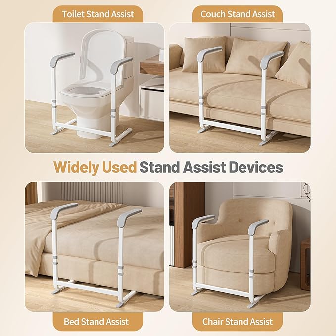 Stand Assist Aid for Elderly, Adjustable Height Chair Lift Assist Devices for Seniors with Dual Handles, Heavy-Duty Sofa Lift Pro for Seniors, Disabled, Universal Standing Aids & Supports