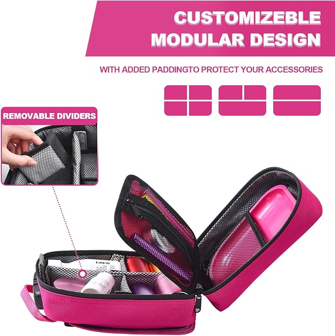 Storage Bag with Combination Lock, Small Travel Medicine Lock Box, Carbon Lined Tactical EDC Molle Bag Pouch, Money Cosmetic Organizer, Gifts for Women