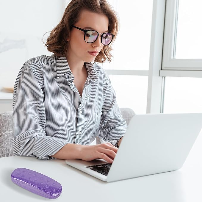 Joyberg Glasses Case, 2 Pack Eyeglass Case with Cleaning Cloth, Glasses Case Hard Shell Fits Most Glasses