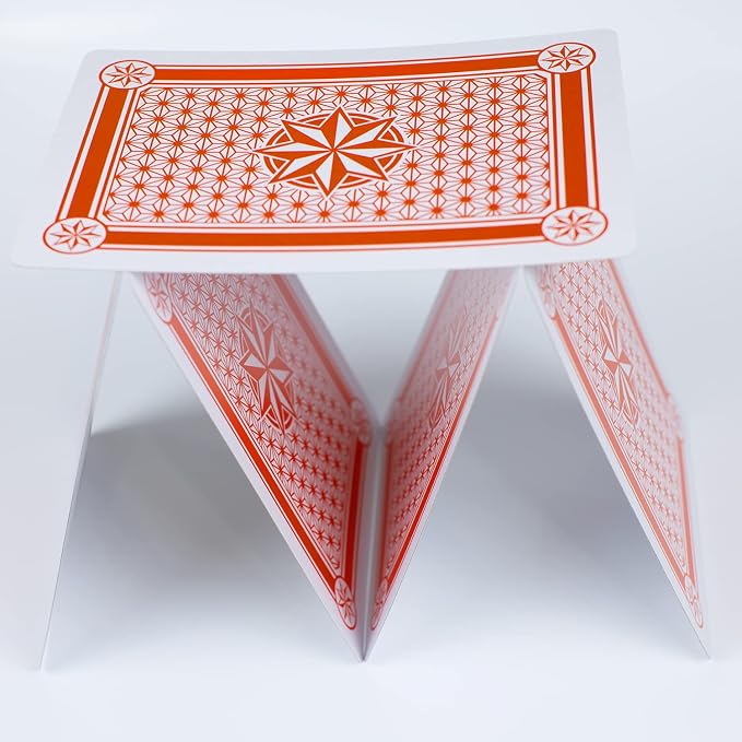 2 Pack Large Jumbo Playing Card Deck - 5x7 Inch Giant Poker Super Big Game Card Set Oversized Bridge Playing Cards Huge Magic Poker for Family Party Fun