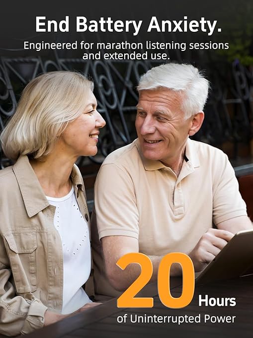 Hearing Aids for Seniors, Rechargeable Hearing Aids For Seniors with 2 Preset Modes and Adjustable Volume, Hearing Amplifiers seniors with Charging Base