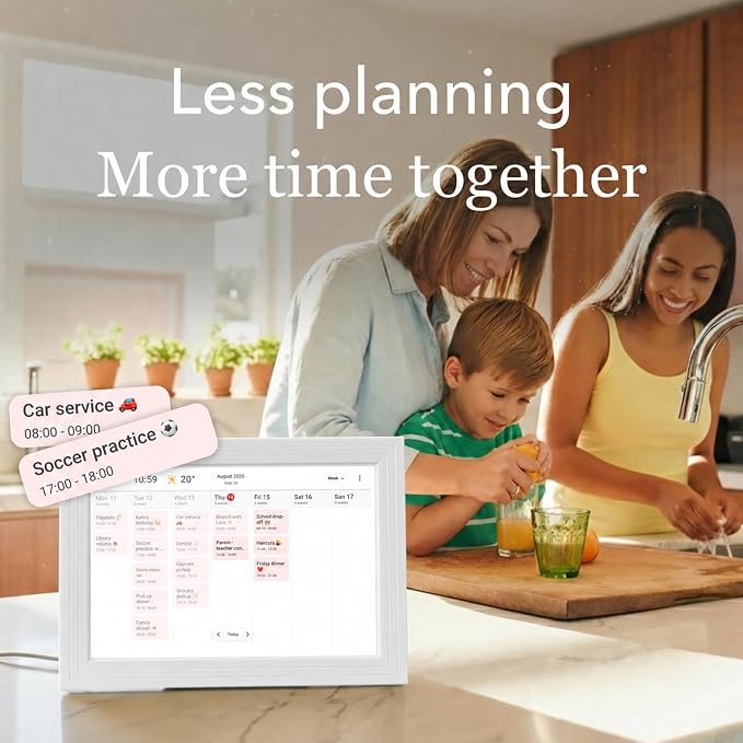 10.1" Frameo Digital Picture Frame WiFi Instant Photo Sharing Gift | Instant Photo & Video Sharing,1280x800 HD IPS Touch Screen, 32GB Storage, SD Card Support, Private Sharing & Gift for Parents