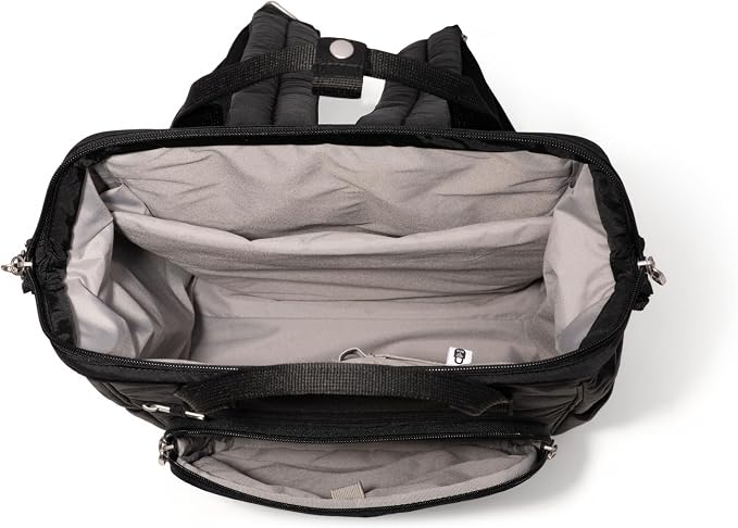 Baggallini Securtex Anti-Theft Windsor Backpack for Travel, Work & College, RFID & Locking Zipper, Up to 16" Laptop