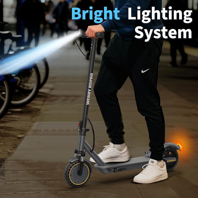 Electric Scooter, 10"/8.5" Solid Tire, 500W/350W Powerful Motor & 19/22 MPH Top Speed, 28/25/22/16 Miles Long Range, Folding E Scooter with Dual Braking for Teens and Adults