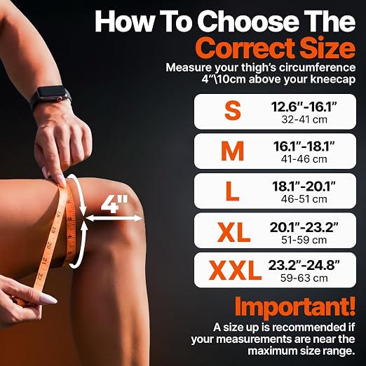 DR. BRACE Elite Compression Knee Brace for Women & Men, (2-Pack) Knee Support Compression Sleeve, Workout Sports Knee Braces for Meniscus Tear, ACL & Arthritis Pain Relief - Check Size Guide Video (Mars, Large)