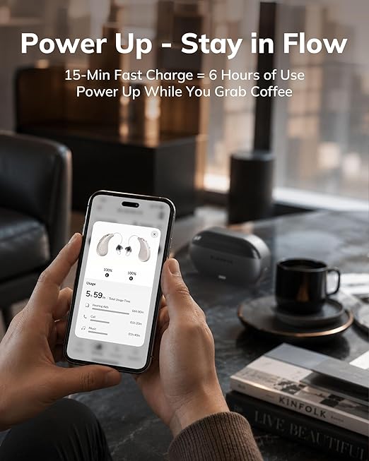 ELEHEAR Beyond Pro Bluetooth OTC Hearing Aids for Seniors and Adults | VocClear 2.0 Technology, 30% Clearer Speech, Music Mode, Enhanced App Control, Advanced AI Noise Reduction