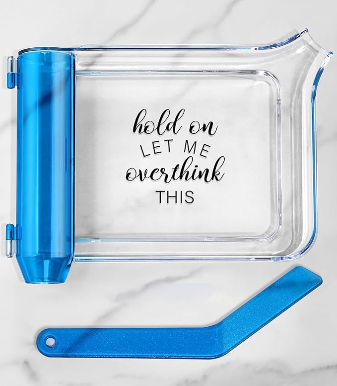 Plifal Pill Counter Tray with Spatula - Pill Counting Tray Hold On Print Pharmacy Counting Tray Medicine Sorting Tray with Funny Reminder Labels, Equipped with L-Shaped Spatula