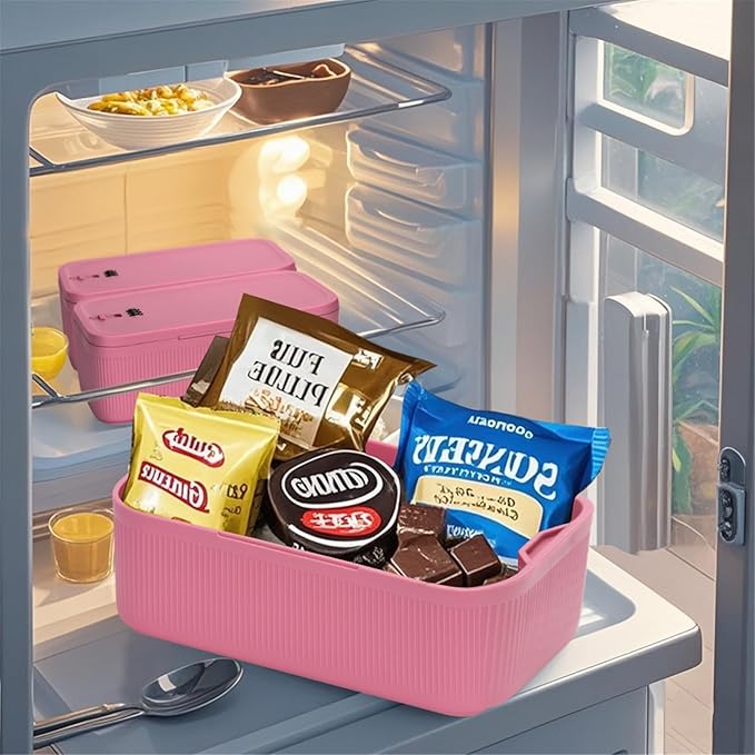 Medicine Lock Box, Small Lock Box with Code, for Secure Storage of Medications, Snacks, Electronics，Cash, Office Files & Travel Essentials and more, Includes Cable Tie