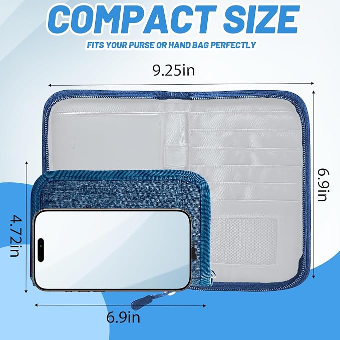Passport Holder for Travel, RFID Blocking Wallet for Couples Men and Family | Multi-compartment organizer holds passports, cards, tickets, IDs and cash for women, couples and international family travel