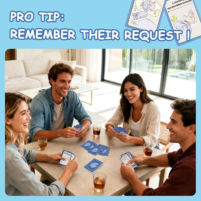 Horrible Go Fish Card Game for Grown Up You've Always Wanted, 2+ Players, 104 Cards, 10+ Minutes, 26 Pairs, Card Games for Grown Ups Party Fun (Go Fish Card Game 1 Pack)
