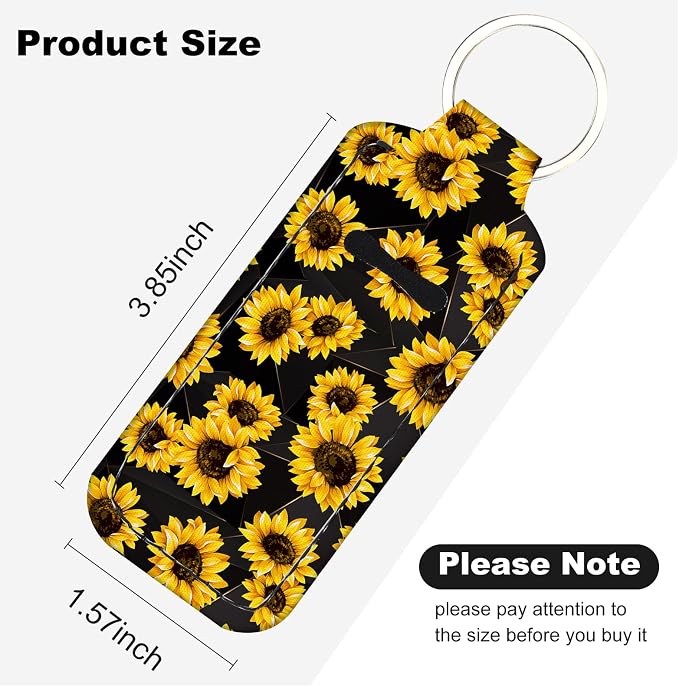 Cute Chapstick Holder Keychain,Lipstick Neoprene Clip-on Lip Balm Holder for Woman