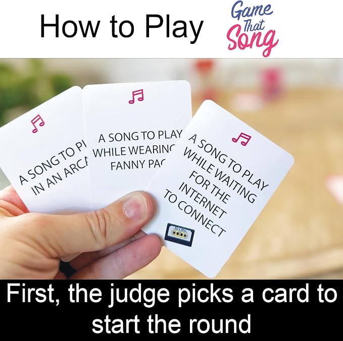 Game That Song 80's Mix Expansion - 50 New Cards - Music Card Game for Family, Adults, and Teens. Hilarious, Addictive, and Competitive Fun for Game Nights!